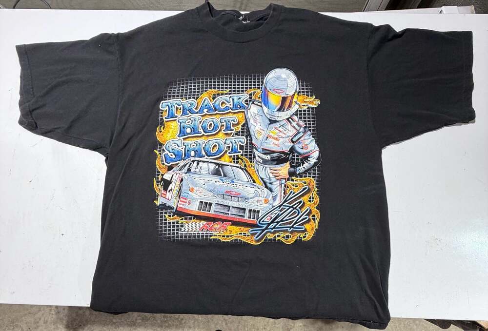 Vintage Kevin Harvick NASCAR Richard Childress Racing Track Hot Shot T-Shirt